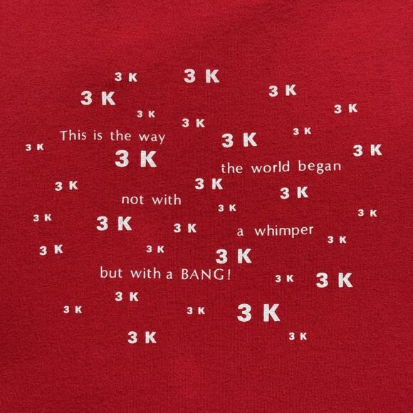 Jerzees VTG 90s T.S. Eliot Spinoff Graphic SS Single Stitch Tee Size XL Red - Picture 4 of 7